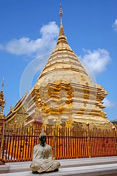 Chiang Mai, Thailand Suthep Doi Suthep Buddhist stupa side