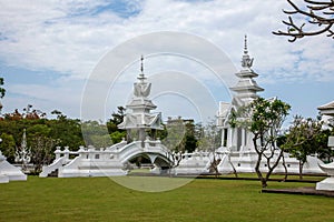 Chiang Rai in northern Thailand Baimiao called: Long Kun Temple, Linh Quang or White Dragon Temple (Wat Rong Khun)