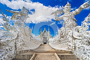 Chiang Rai, Thailand, Asia: Wat Rong Khun or White Temple temple, Chiang Rai landmark photo