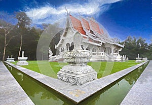 Buddhist temple, Chiang Rai, thailand photo