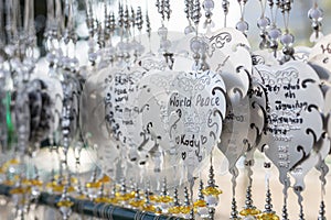 CHIANG RAI, THAILAND - JANUARY 21 :The silver Pho decoration