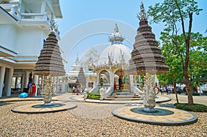 Prayer trees at White Temple, Chiang Rai, Thailand