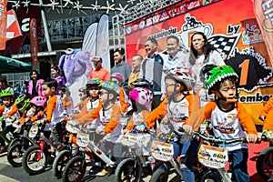 Flipper Balance Bike Chiangrai Championship, Children participate in balance bicycle race.