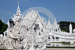 Chiang rai Wat Rong Khun another name white Temple is an art Buddhist temple in Chiang Rai Province, Thailand.Wat Rong Khun is a