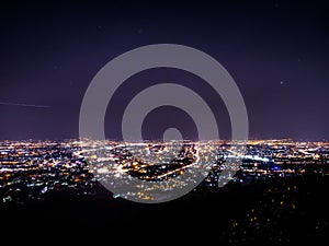 Chiangmai night view from Doy Suthep.