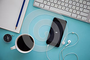 CHIANGMAI, THAILAND - MARCH 17, 2016:Apple iphone 6 displaying M