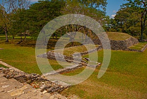 Chiapas, Mexico. Palenque. The ruins of the great city of Maya in the North-East of the Mexican state of Chiapas