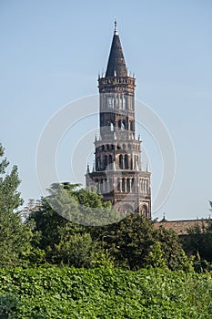 Chiaravalle Milanese, belfry of the church
