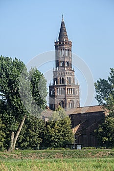 Chiaravalle Milanese, belfry of the church