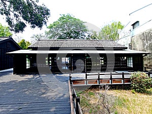 Chiayi, Taiwan: Hinoki Village Park and old buildings, cypress buildings from the Japanese occupation period,