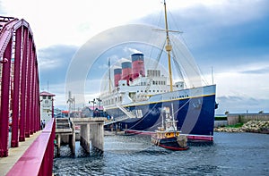 CHIBA, JAPAN: S.S. Columbia in American Waterfront area in Tokyo Disneysea located in Urayasu, Chiba, Japan