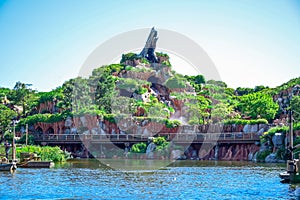 CHIBA, JAPAN: Splash Mountain attraction in Critter Country, Tokyo Disneyland