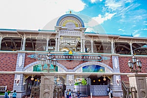 CHIBA, JAPAN: Tokyo Disneyland Resort monorail station, Urayasu, Chiba, Japan