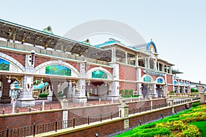 CHIBA, JAPAN: Tokyo Disneyland Resort monorail station, Urayasu, Chiba, Japan