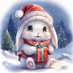 Chibi Bunny's Christmas Gift: Winter Warmth