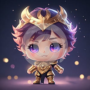 Chibi Delights: A Tiny Hyperrealistic Anime Adventure photo