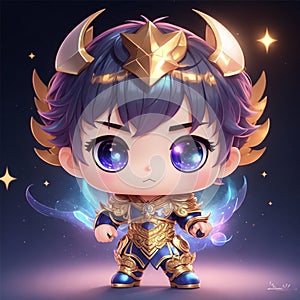 Chibi Delights: A Tiny Hyperrealistic Anime Adventure photo