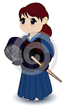 Chibi Female Kendoka