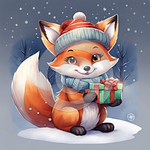 Chibi Fox's Christmas Gift: Winter Warmth