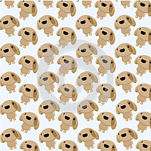 Chiby dog seamless pattern