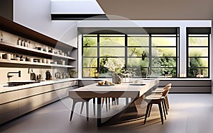 Chic 3D Render: Beautifully Designed Kitchen