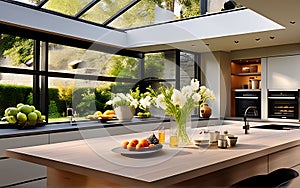 Chic 3D Render: Beautifully Designed Kitchen