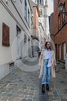 Chic Adventure in a Quaint European Side Street