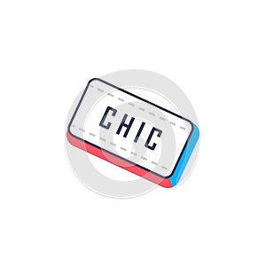 Chic, chik sticker icon. Element of photo stickers icon for mobile concept and web apps. Sticker Chic, chik icon can be used for w