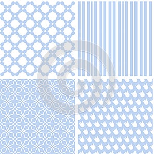 Chic different vector seamless patterns
