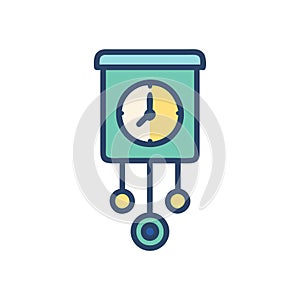 Chic Pendulum Clock Illustration