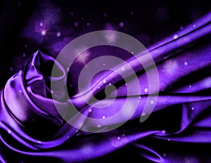 Chic violet silk background.