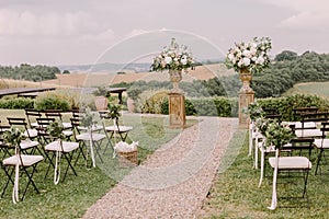 Chic wedding venue in Tuscany Italy photo