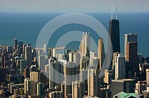 Chicago aerial view, Hancock c