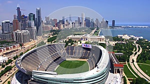 Chicago, Aerial View, Soldier Field, Near South Side, Illinois