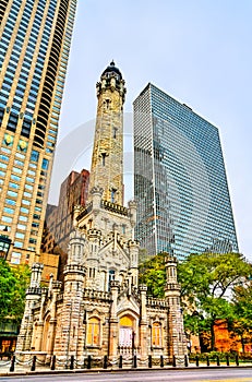 Chicago Avenue Water Tower in Chicago, USA