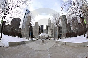 Cloud Gate - The Bean - Art Installation - Chicago, Illinois USA