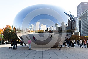 Chicago bean reflection