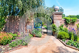 English Walled Garden area at the Chicago Botanic Garden, Glencoe, USA photo