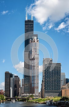 Chicago City skyline with Willis Tower