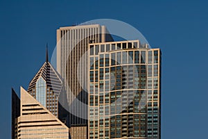 Chicago city view - including AON Tower