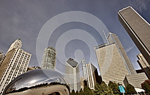 Chicago Cityscape The Bean