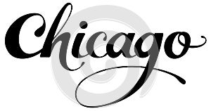 Chicago - custom calligraphy text