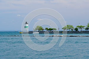 Chicago Harbor Southeast Guidewall Lighthouse