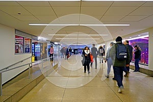 The China Pedway, an underground network of tunnels in the Loop neighborhood