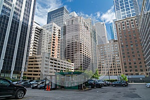 Chicago, IL/USA - circa July 2015: Streets of Downtown Chicago, Illinois