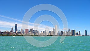 Chicago Illinois skyline photo