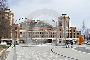 Chicago`s Navy Pier with Grand Ballroom on sunny day