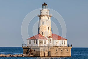 Chicago Lighthouse on Lake Michigan