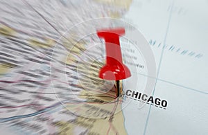 Chicago map photo