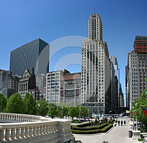 Chicago Millennium Park at East Madison st